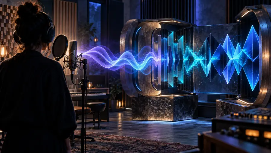 Recorded voice transformed with a voice changer