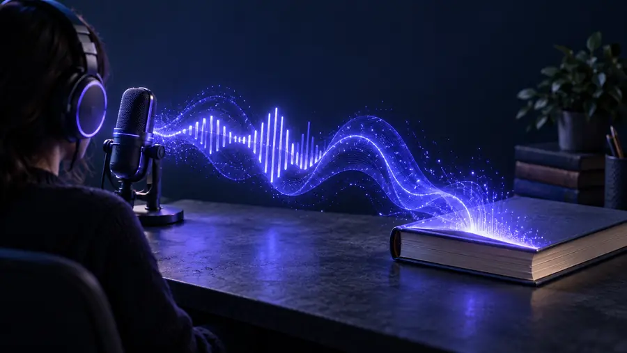 Konzept für gesprochene Audiodateien aus geschriebenem Text